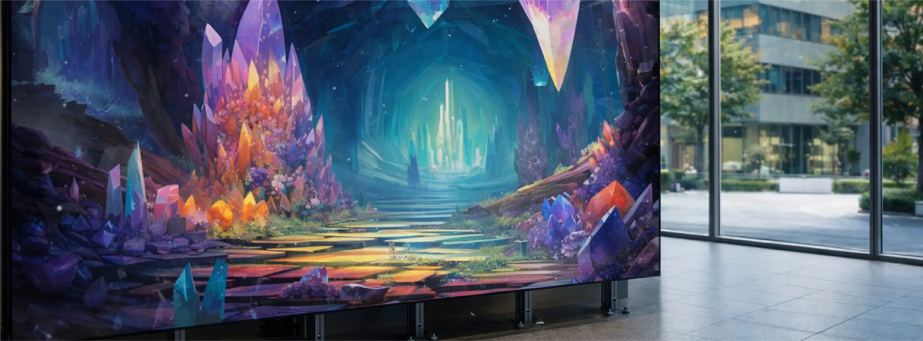 設置されたLEDビジョンの事例